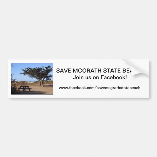Sparen McGrath SB Bumpersticker 1 (Voorkant)