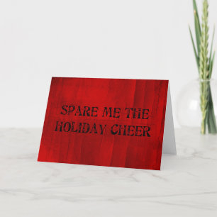 Sparen me de Holiday Cheer Feestdagen Kaart