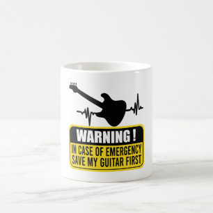 Sparen Mijn Guitar eerst - de grappige Guitarist G Koffiemok