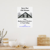 Sparen ons Oude poster van Homes (Keuken)