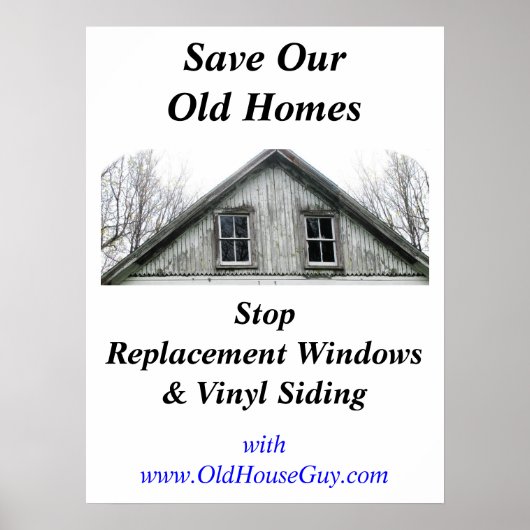 Sparen ons Oude poster van Homes (Voorkant)