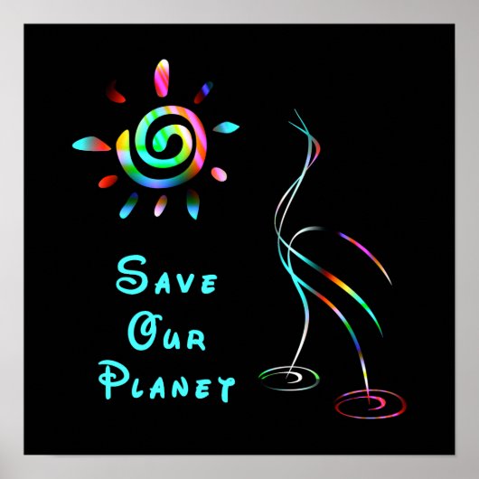 Sparen ons Poster van de Planet (Voorkant)
