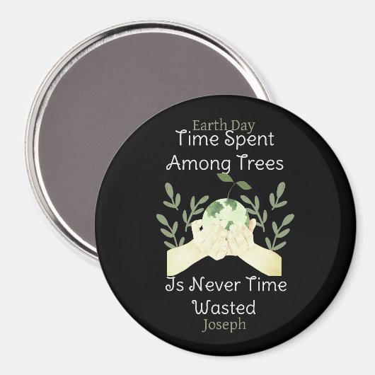 sparen onze aarde , aarddag , liefdesaarde , perso magneet (Voorkant / Achterkant)