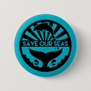 Sparen onze Button van Zeeen - sparen de Oceanen