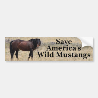 Sparen Onze Mustangs Bumpersticker