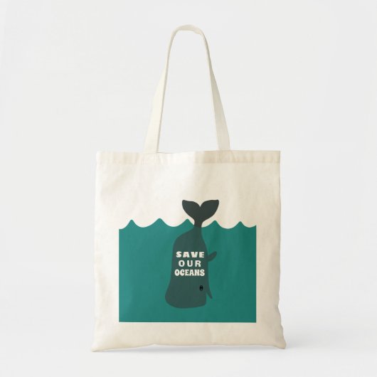 Sparen onze oceanen Milieukundewalvis Kind Tote Bag (Voorkant)