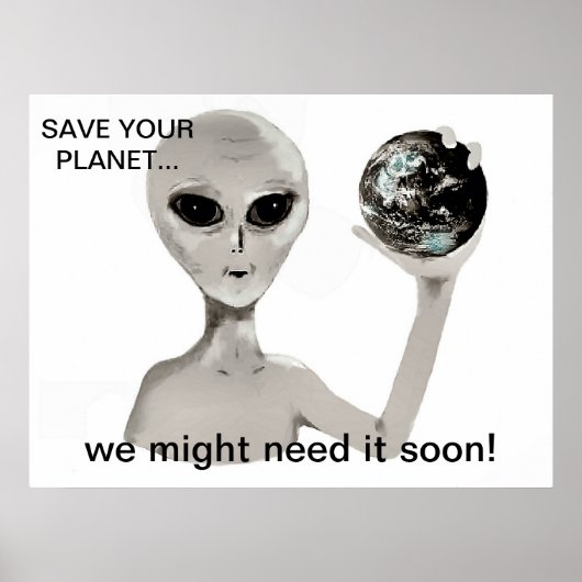 Sparen Uw Planet Poster (Voorkant)