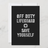 Sparen uzelf Lifeguard Pool Guard Off Kaart (Voorkant)