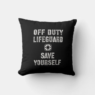 Sparen uzelf Lifeguard Pool Guard Off Kussen