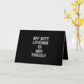 Sparen uzelf Lifeguard Swimming Pool Guard Off Kaart (Gele Bloem)