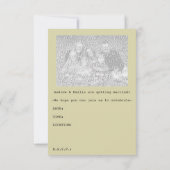 sparen van het date trouwpaspoort save the date (Achterkant)