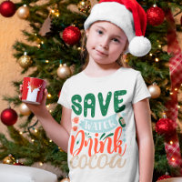 Sparen Water Drink Cocoa Funny Kerstwinter