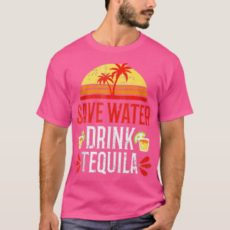 Sparen Water Drink Tequila Mexico Drink Partij Bea T-shirt