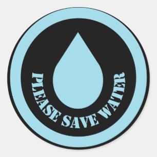 Sparen water Klassieke Sticker