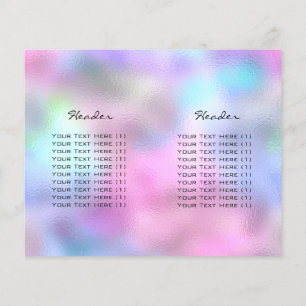 Spark Glitter Makeup Eyelash Printerbrochure Ombre Flyer