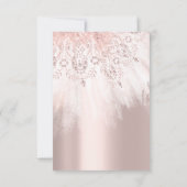 Spark Jurk Rose Goud Bruiloft Trouwfeest Kaart (Achterkant)