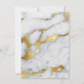 Spark Metallic Gold Glitter Sand Formal Marmer Kaart (Achterkant)