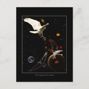 "Spark of Creation" White Raven Gifts Briefkaart