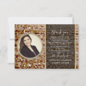 Sparkchic Funeral Carte de remerciements (Devant)