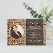 Sparkchic Funeral Carte de remerciements (Debout devant)