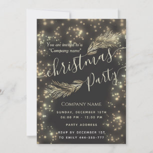 Sparke luxe dennenbranche corporate Christmas Kaart