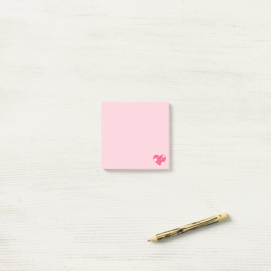 Sparking Emoji Heart Post-it® Notes (Op bureau)