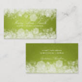 Sparking Night Lime Green Professional Visitekaartje (Voorkant / Achterkant)