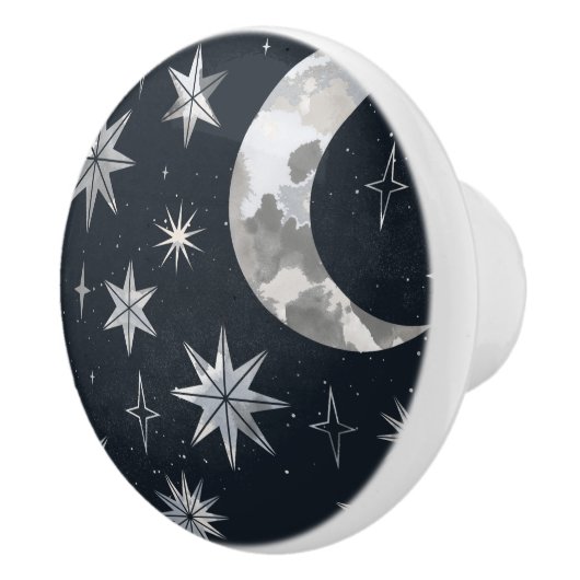 Sparking Night Sky Keramische Knop (Rechts)