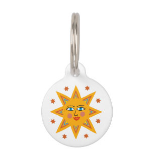 Sparking Sun Cute Colorful & Fun CUSTOM Huisdierpenning