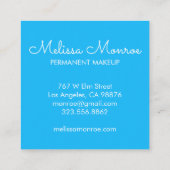 Sparking Sun Cute en Charming Vierkante Visitekaartje (Achterkant)