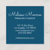 Sparking Sun Cute en Charming Vierkante Visitekaartje (Achterkant)