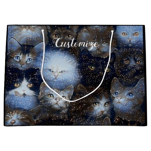 Sparkings chats Grand sac cadeau (Devant)