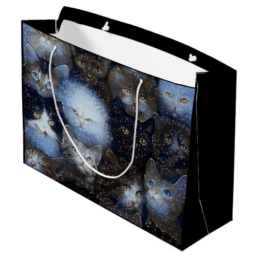 Sparkings chats Grand sac cadeau (Dos Angle)