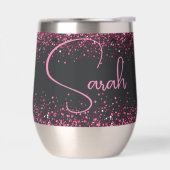 Sparkings roses Stainless Steel Wine Tumbler (Gauche)