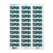 Sparkle 2 Abstract geometrisch patroon Etiket (Full Sheet)