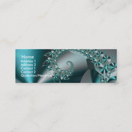 Sparkle 2 Abstract geometrisch patroon Mini Visitekaartje (Voorkant)