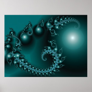 Sparkle 3 Abstracte Fractal Fine Art Poster