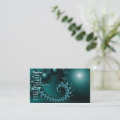 Sparkle 3 Abstracte Fractal Fine Art Visitekaartje (Staand voorkant)