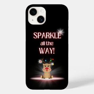 Sparkle All Way Rendier Case-Mate iPhone 14 Hoesje