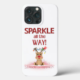 Sparkle All Way Rendier iPhone 13 Pro Hoesje