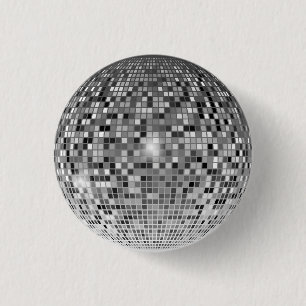 Sparkle als de jaren '70: Retro Disco Ball Button