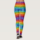 Sparkle and Shine with Rainbow Sequin Glitter Leggings (Achterkant)