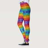 Sparkle and Shine with Rainbow Sequin Glitter Leggings (Links)