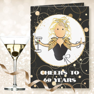 Sparkle Any Age Funny 60e Anniversaire Carte pour