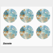 Sparkle Beach Ronde Sticker (Vel)