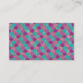 Sparkle Blue Paars Mermaid Tail Fish Scale Bright Visitekaartje (Achterkant)