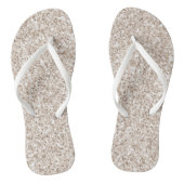 Sparkle Blush Cream Glitz Glitter Teenslippers (Voetbed)