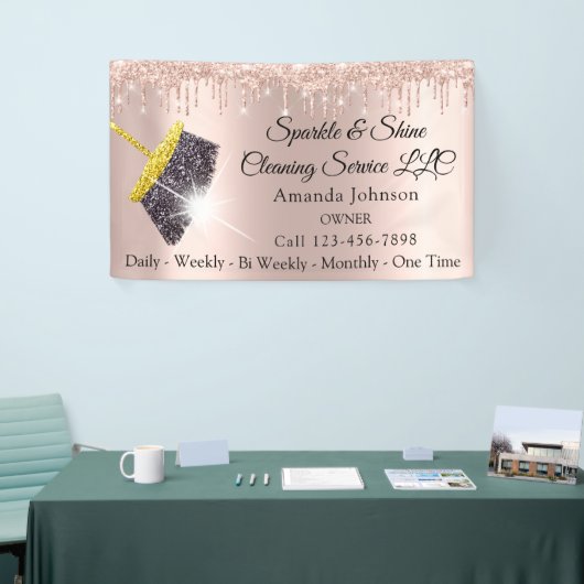 Sparkle Cleaning Service Housekeeping Broom Spandoek (Beurs)