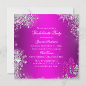 Sparkle Cocktail & Heels Bachelorette Invitation Kaart (Achterkant)