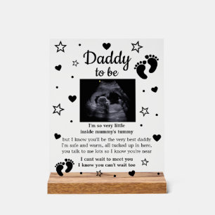 Sparkle Daddy wordt gedicht van Bump Ultrasonograp Acryl Bord